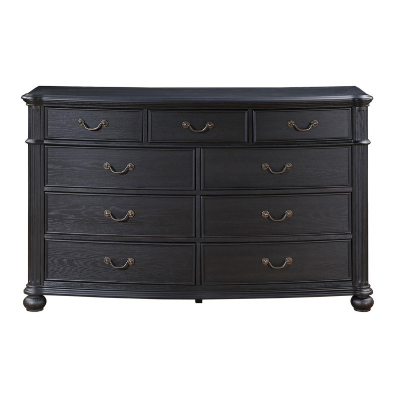 Alcott Hill® Dalerie Black 9-drawer Dresser | Wayfair